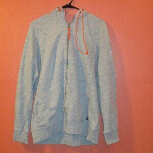 Sperry Jacket Woman X Large Gray Orange Full Zip Pockets Outdoor Hooded Jacket